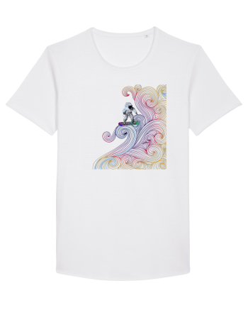 Snowboarding astronaut White