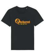 Bucharest The City Of Rich Bitcoin Tricou mânecă scurtă Unisex Rocker