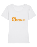 Bucuresti Bitcoin Tricou mânecă scurtă guler larg fitted Damă Expresser
