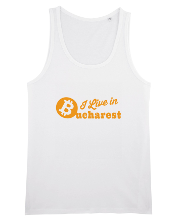 I Live in Bucharest Bitcoin White