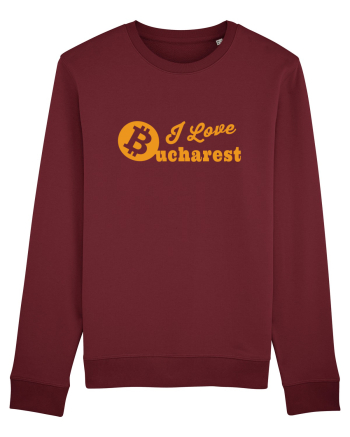 I Love Bucharest Bitcoin Burgundy