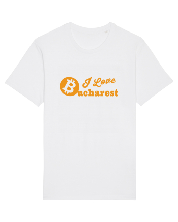 I Love Bucharest Bitcoin White
