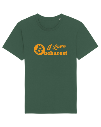 I Love Bucharest Bitcoin Bottle Green