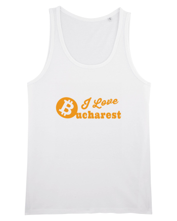 I Love Bucharest Bitcoin White