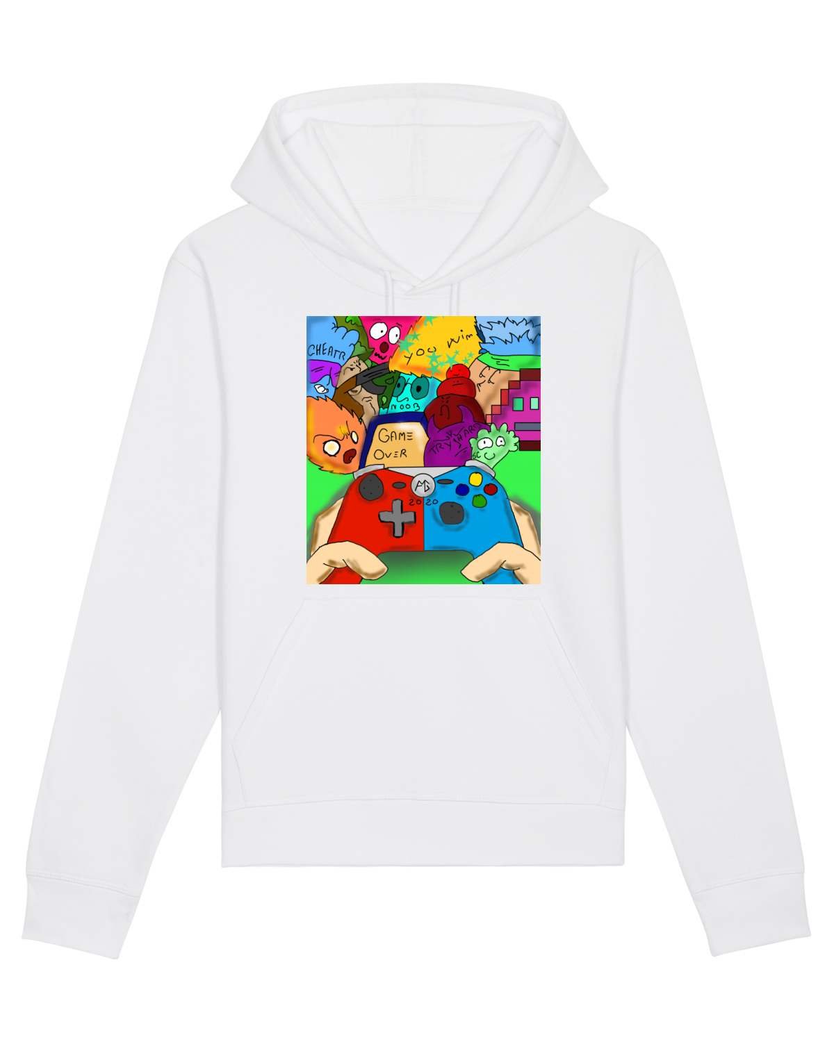 Hanorac Unisex Drummer White