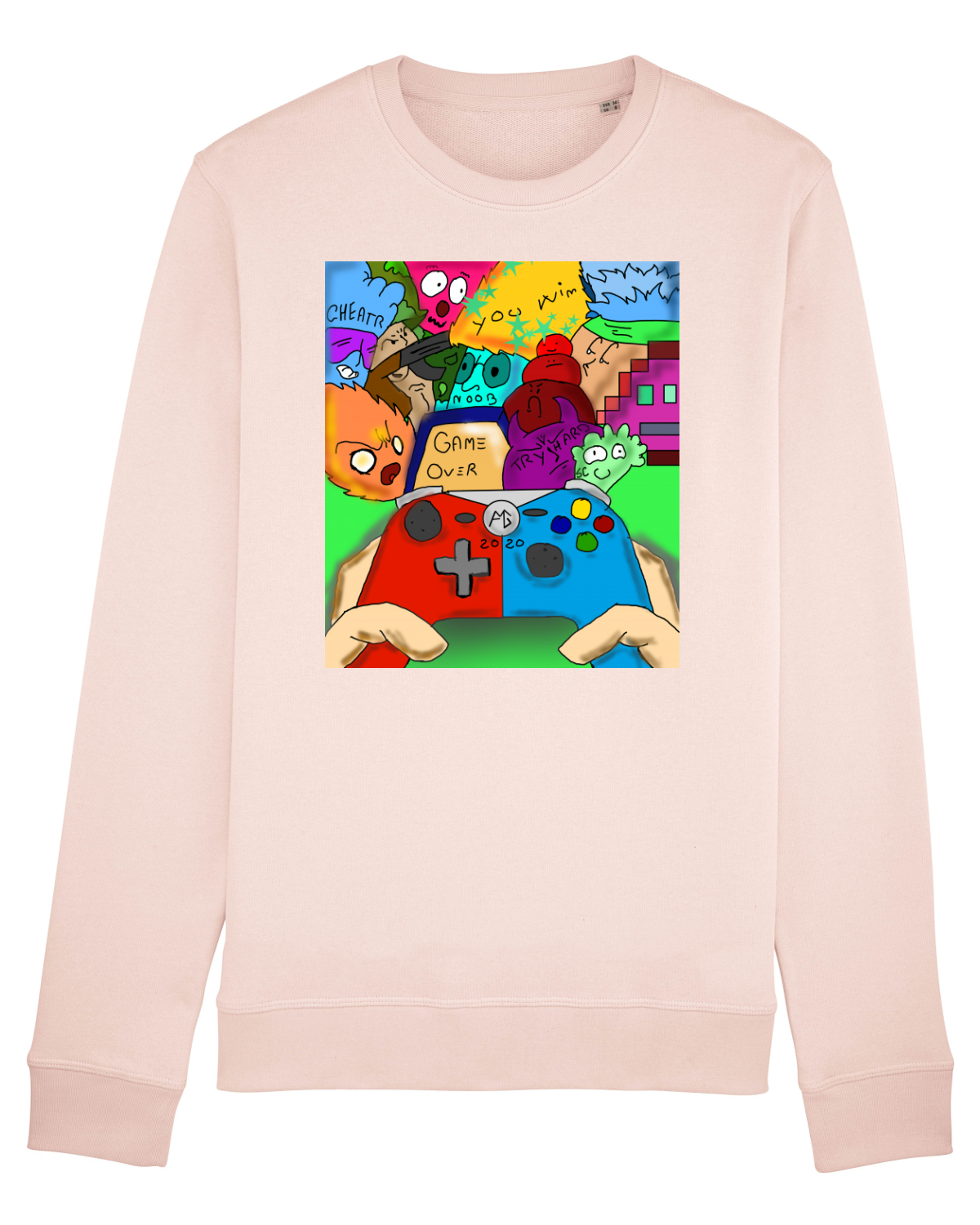 Bluză mânecă lungă Unisex Rise Candy Pink