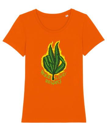 Peace Love Respect Bright Orange