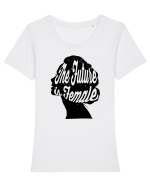 The Future Is Female Tricou mânecă scurtă guler larg fitted Damă Expresser