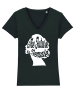 The Future Is Female Tricou mânecă scurtă guler V Damă Evoker