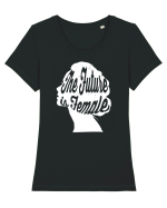 The Future Is Female Tricou mânecă scurtă guler larg fitted Damă Expresser