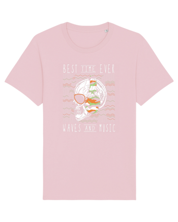 Waves And Music Cotton Pink
