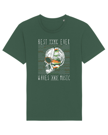 Waves And Music Bottle Green