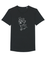 Universul in privire Tricou mânecă scurtă guler larg Bărbat Skater