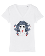 Medusa Tricou mânecă scurtă guler V Damă Evoker