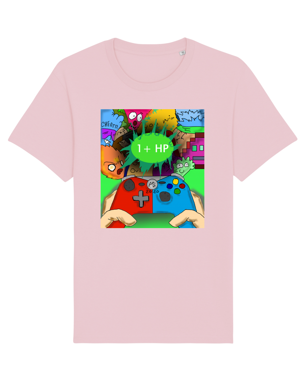 Tricou mânecă scurtă Unisex Rocker Cotton Pink