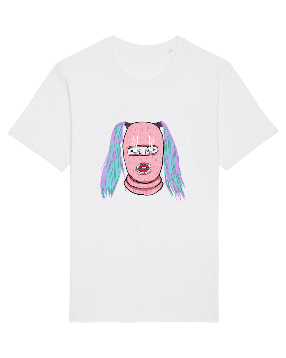 Tricou mânecă scurtă Unisex Rocker White