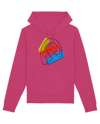 Girl in color Raspberry