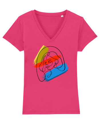Girl in color Raspberry