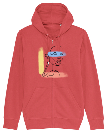 Abstract color Carmine Red