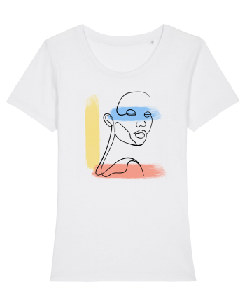 Abstract color White