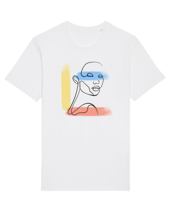 Abstract color White