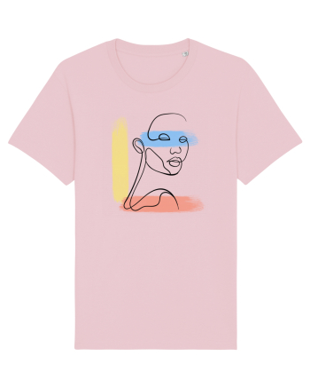 Abstract color Cotton Pink