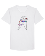 Comoara din interior Tricou mânecă scurtă guler larg Bărbat Skater