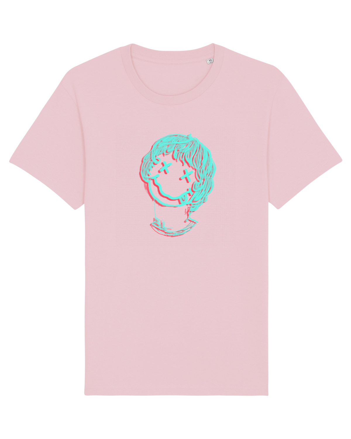 Tricou mânecă scurtă Unisex Rocker Cotton Pink