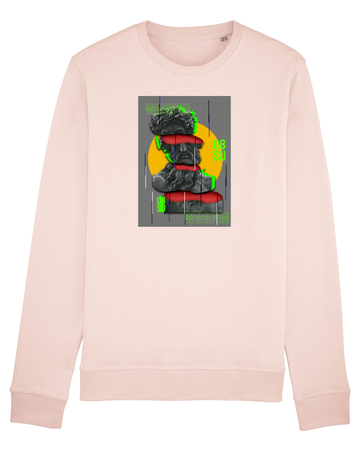 Bluză mânecă lungă Unisex Rise Candy Pink