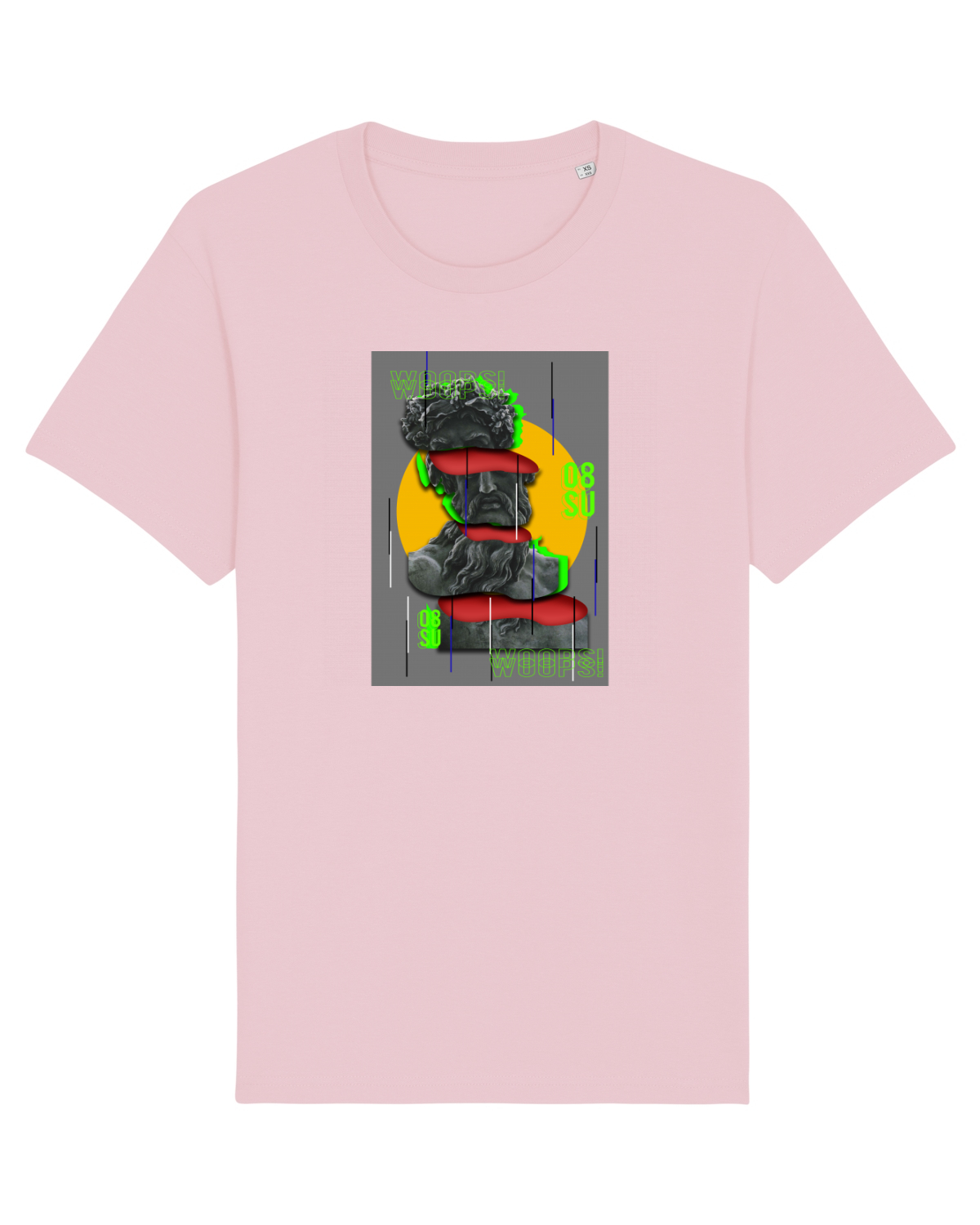 Tricou mânecă scurtă Unisex Rocker Cotton Pink