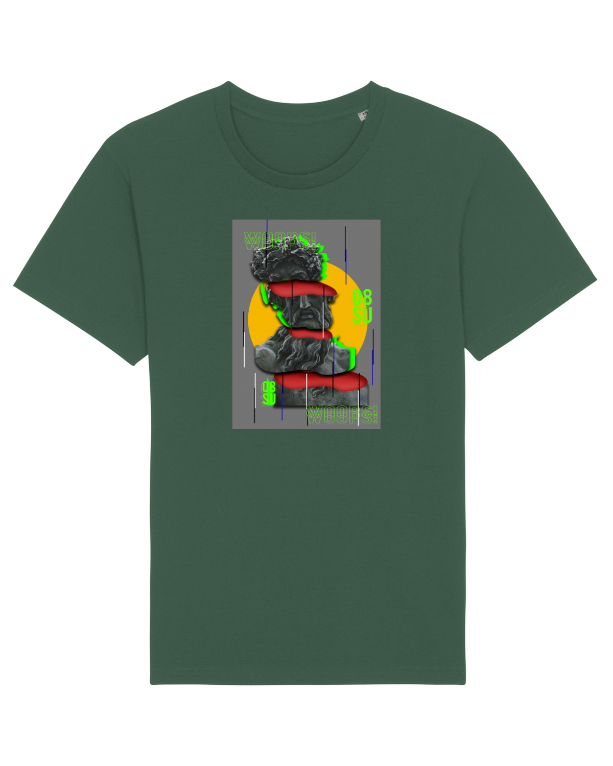 Tricou mânecă scurtă Unisex Rocker Bottle Green