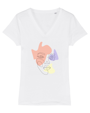 Simple face White