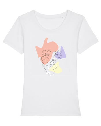 Simple face White