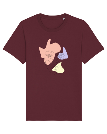 Simple face Burgundy