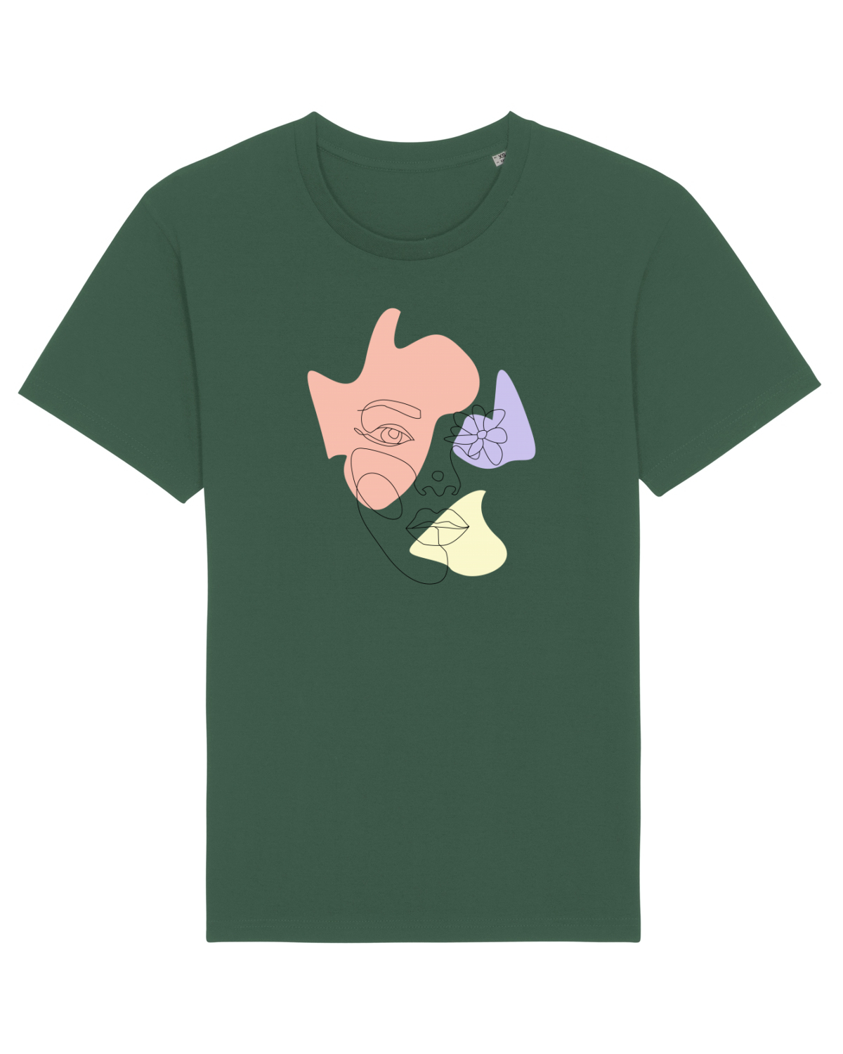 Tricou mânecă scurtă Unisex Rocker Bottle Green