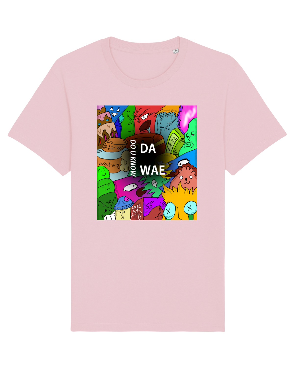 Tricou mânecă scurtă Unisex Rocker Cotton Pink