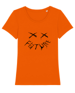 Future Tricou mânecă scurtă guler larg fitted Damă Expresser