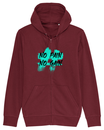 No pain No gain Burgundy
