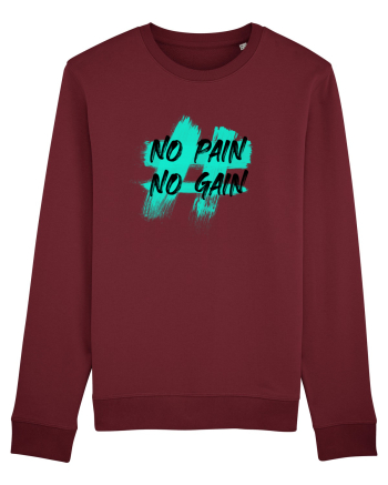 No pain No gain Burgundy