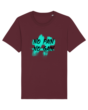 No pain No gain Burgundy