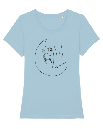 Smoke in circle Sky Blue