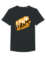 Want love Tricou mânecă scurtă guler larg Bărbat Skater