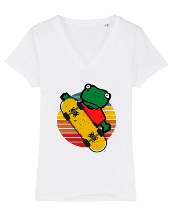Broasca Pe Skateboard White