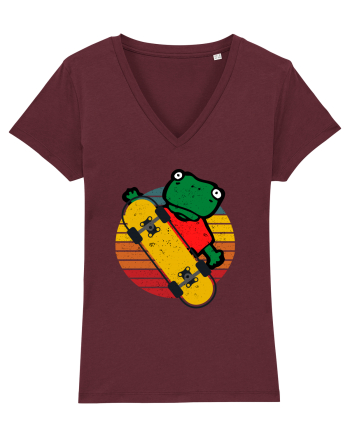 Broasca Pe Skateboard Burgundy