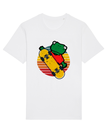 Broasca Pe Skateboard White
