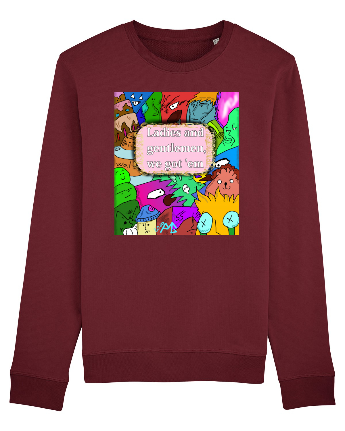 Bluză mânecă lungă Unisex Rise Burgundy
