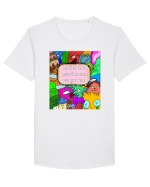 Meme Tricou mânecă scurtă guler larg Bărbat Skater