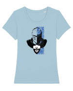 Knight Tricou mânecă scurtă guler larg fitted Damă Expresser