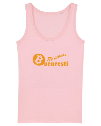 Te Iubesc Bucuresti Bitcoin Cotton Pink
