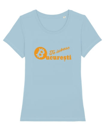Te Iubesc Bucuresti Bitcoin Sky Blue